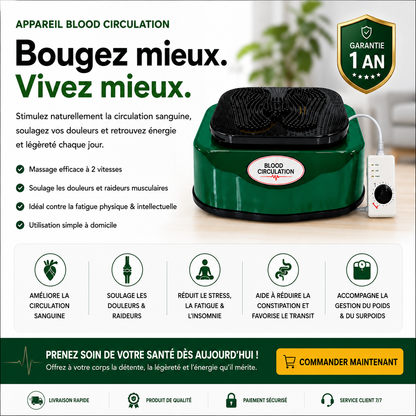 Masseur Circulatoire Médical — Soulagez Arthrite, Douleurs et Fatigue en 10 Minutes par Jour